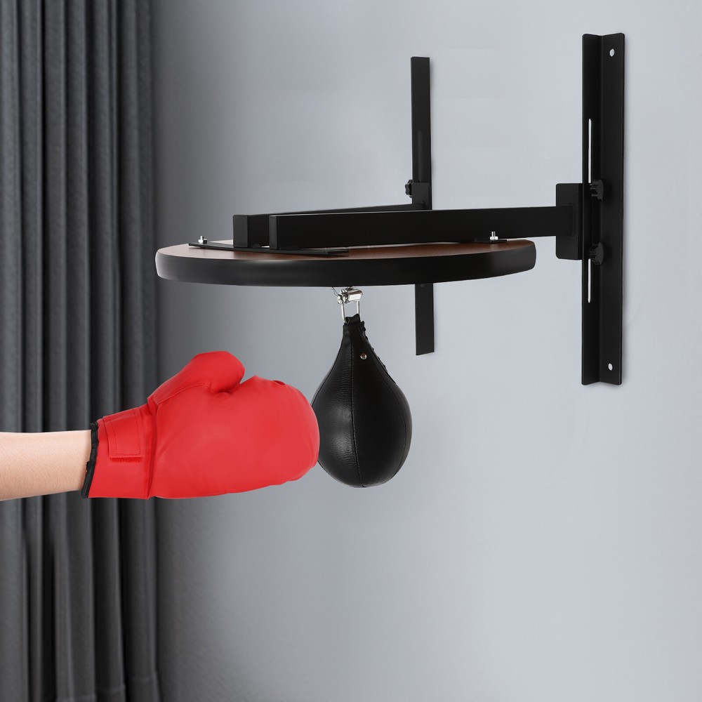 Wall Mounted Speed Bag Platform Speed Bags for Boxing Height Adjustable w/ Pump