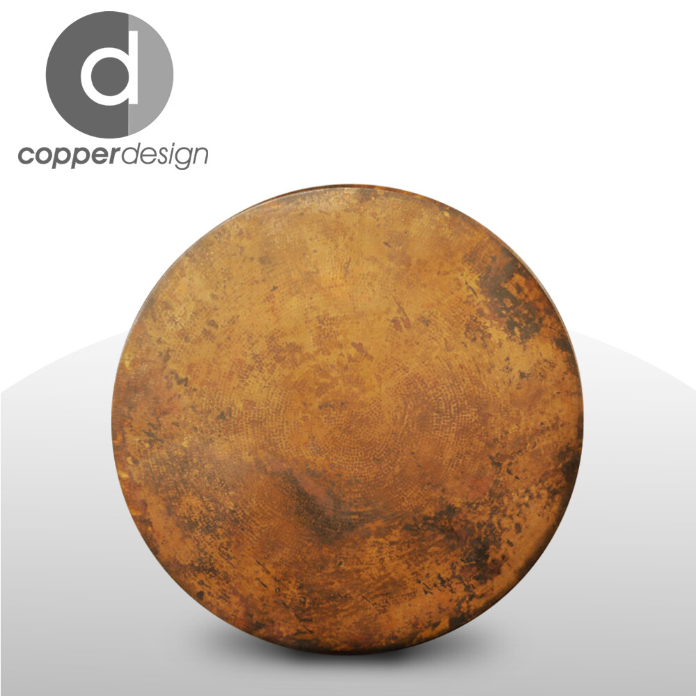 Copper Round Table top 42"x1.5" NO CUSTOMS TARIFFS