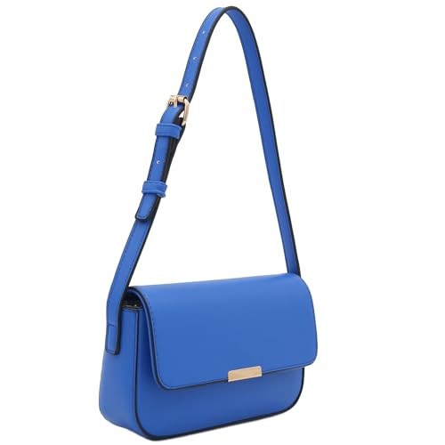 Mini Classic Rectangular Flap Purse Underarm Shoulder Bag Royal Blue