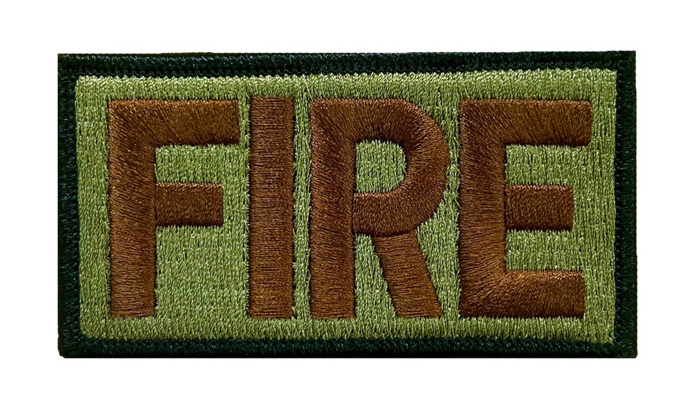 FIRE (Fire Fighters) USAF Duty Identifier Patch Black Border