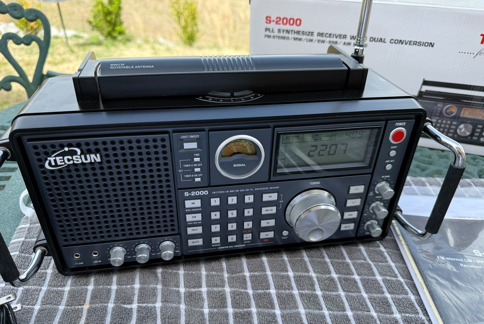 Tecsun S-2000 Shortwave Radio Receiver w/ Antenna – LW/MW/SW/FM/AIR
