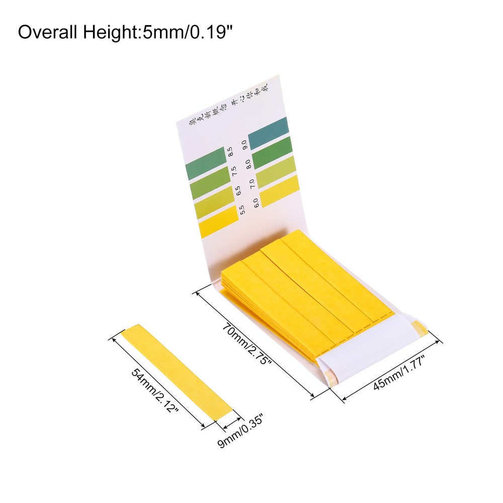PH Test Strips 5.5-9.0.2pcs 80 Indicator Maps Sunflower Tester