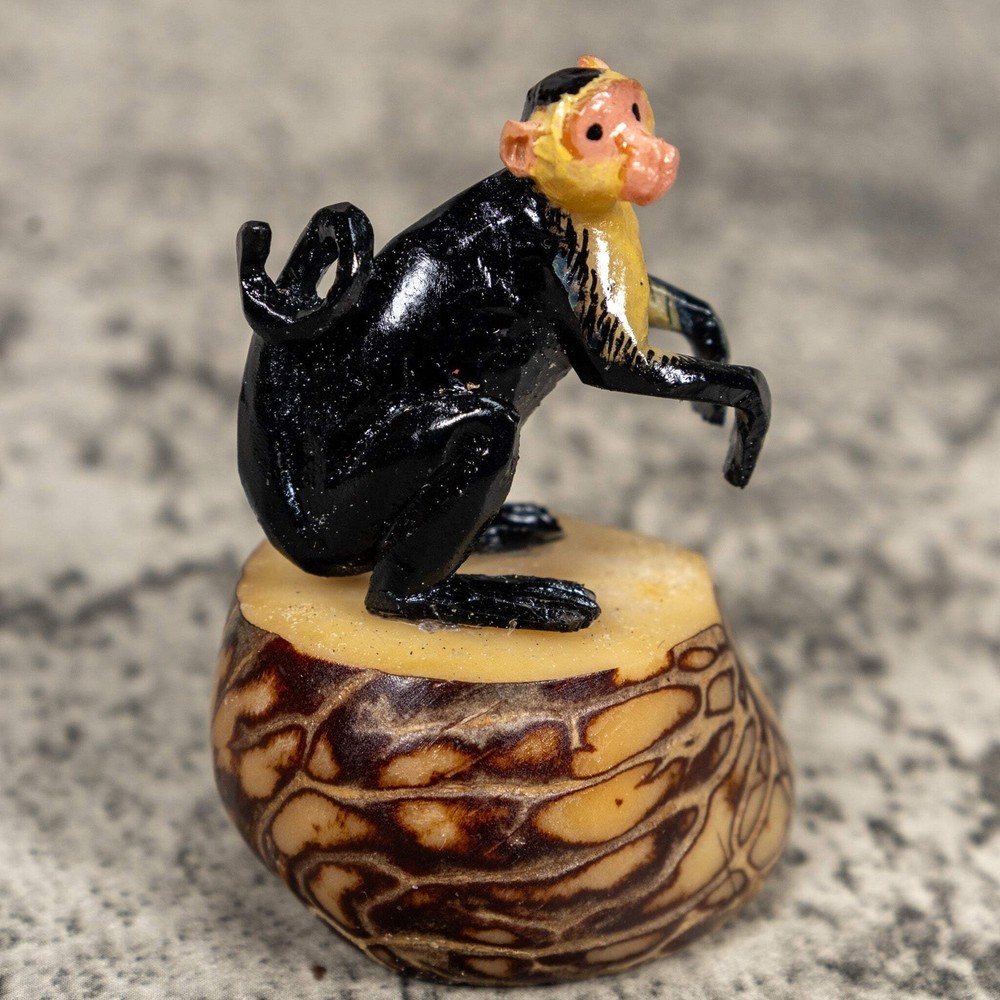 White Face Monkey Tagua Carving