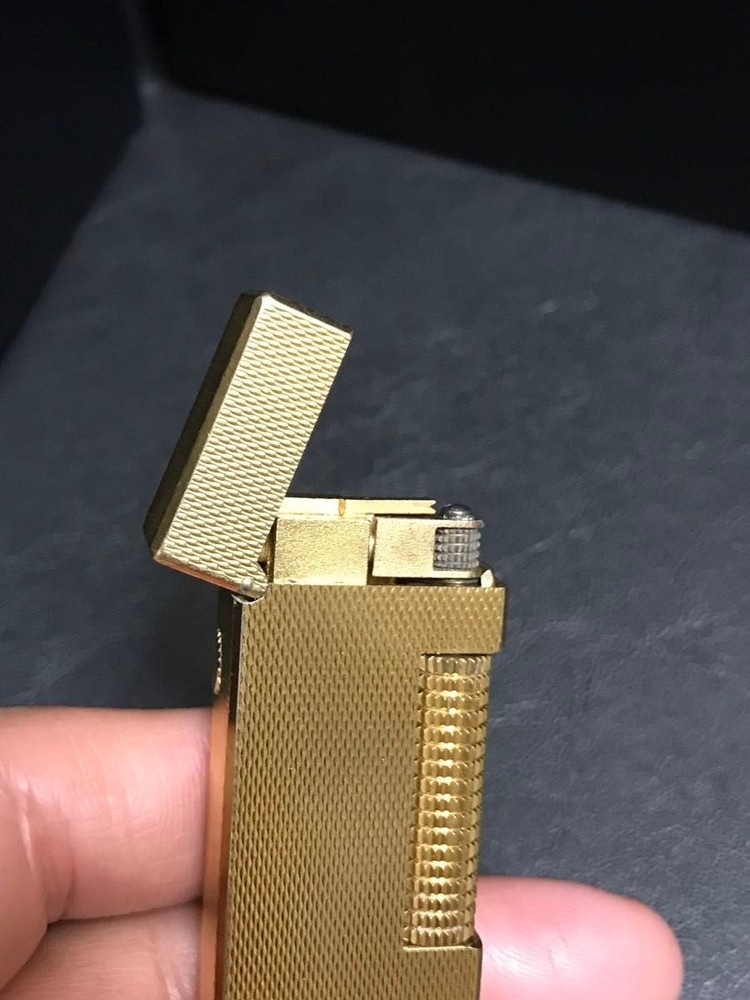 Overhauled Dunhill Rollagas lighter Gold without box