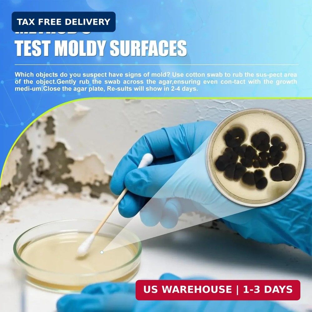Mold Test Kit for Home,7 Simple Detection Tests,Test HVAC System,Home Surfaces,