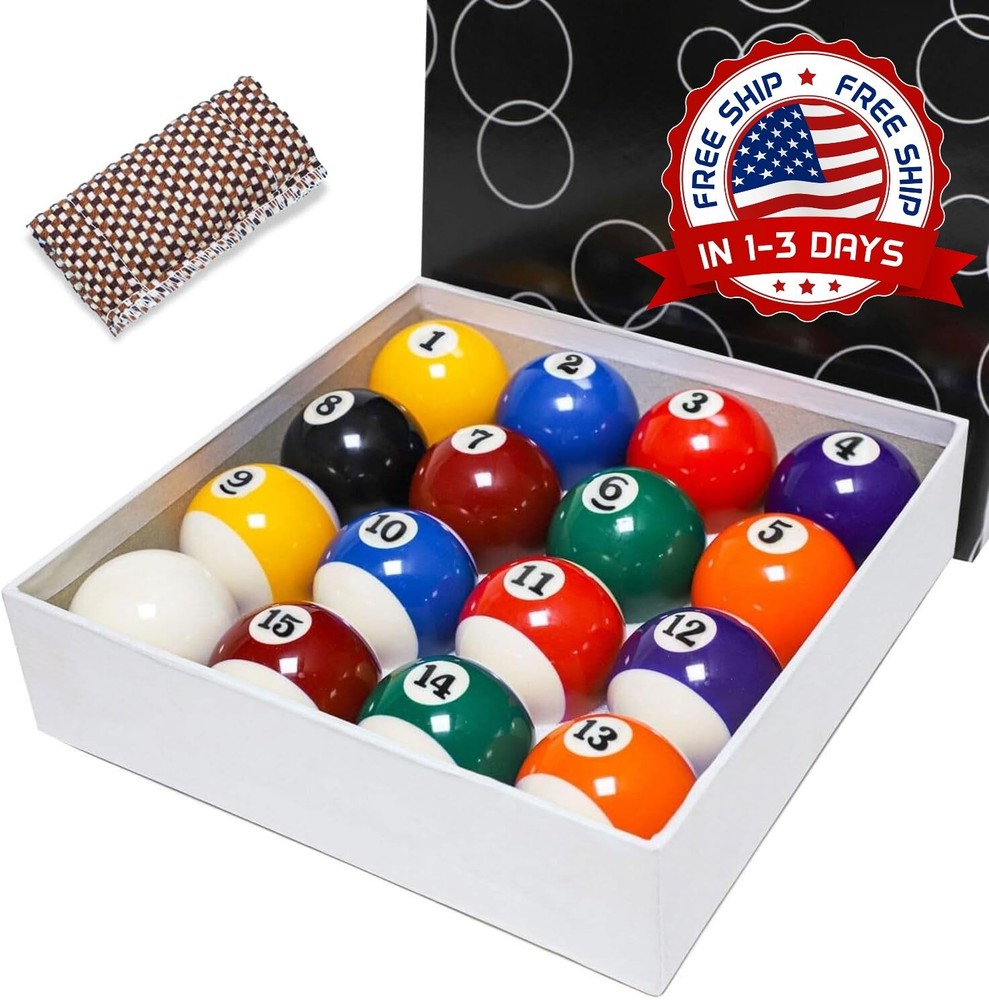 Juego De Bolas De Billar Set Colores Tacos De Billar Billard Balls Accesorios US