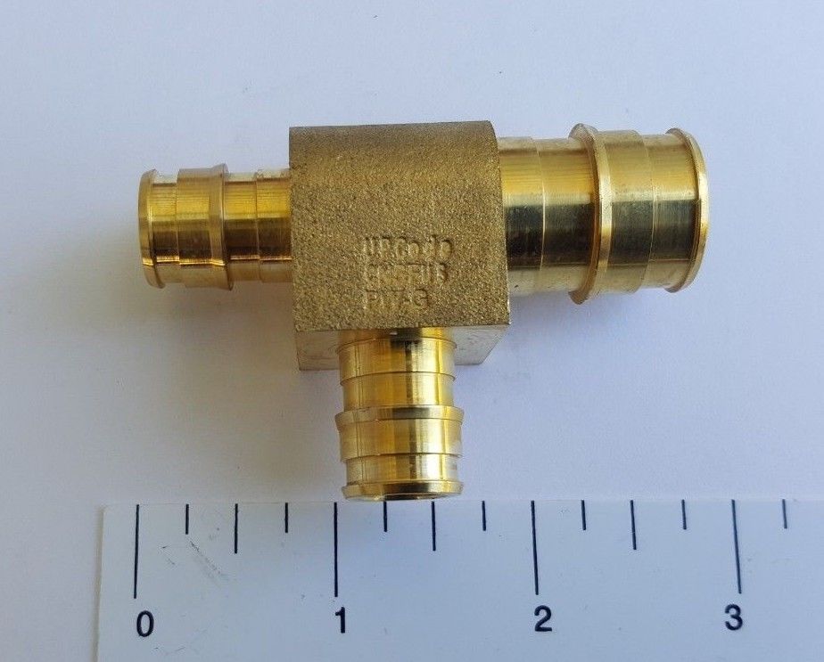 10 Pcs. XFITTING 3/4" x 1/2" x 1/2" Pex A Tee, Expansion Tee, for Uponor Wirsbo