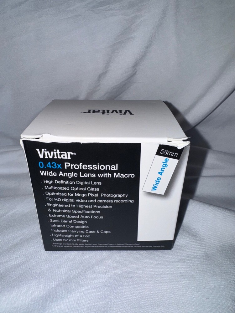 Vivitar 0.43X Wide Angle Conversion Lens with Macro