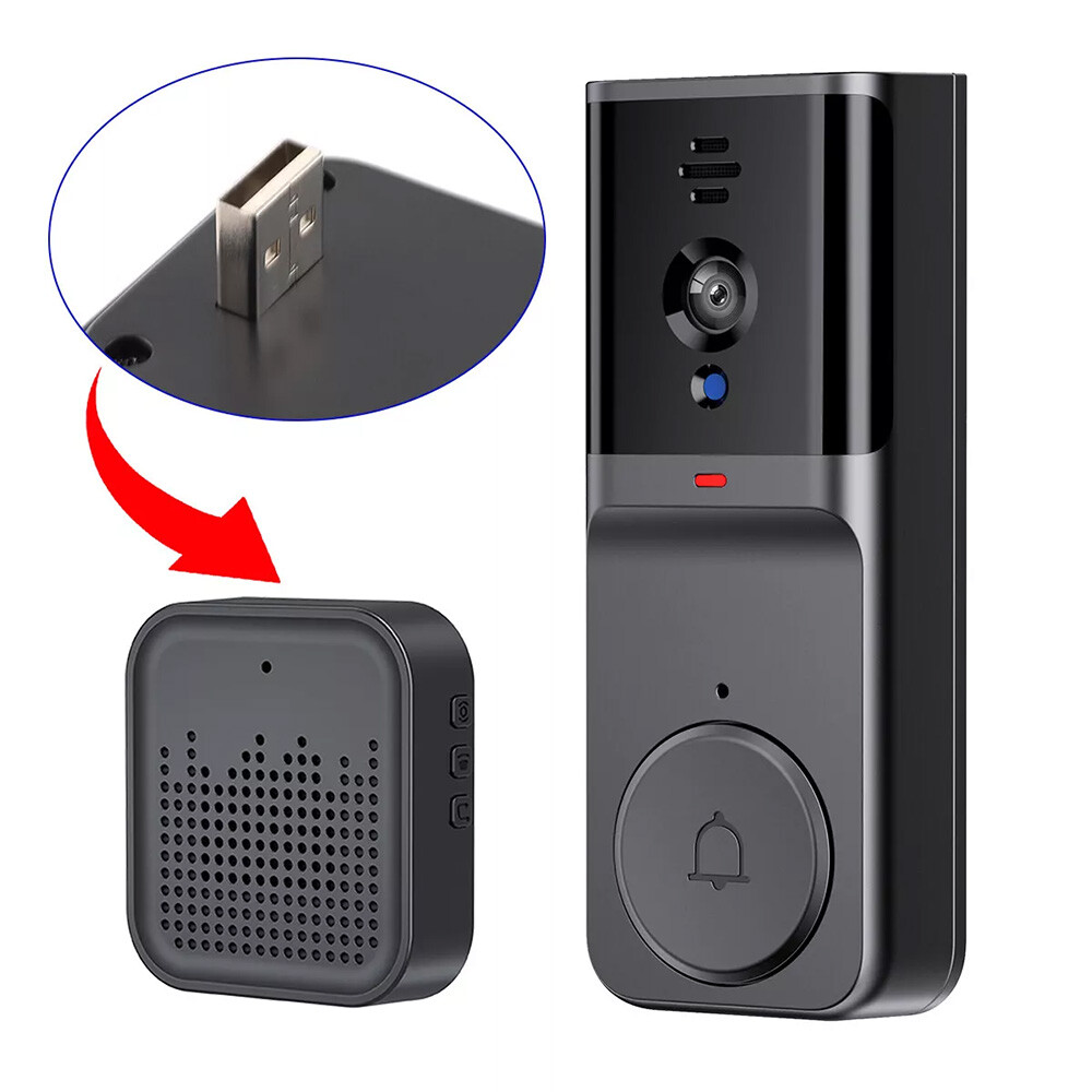 Smart WiFi Wireless Video Doorbell Security Streaming Camera Door Bell Intercom