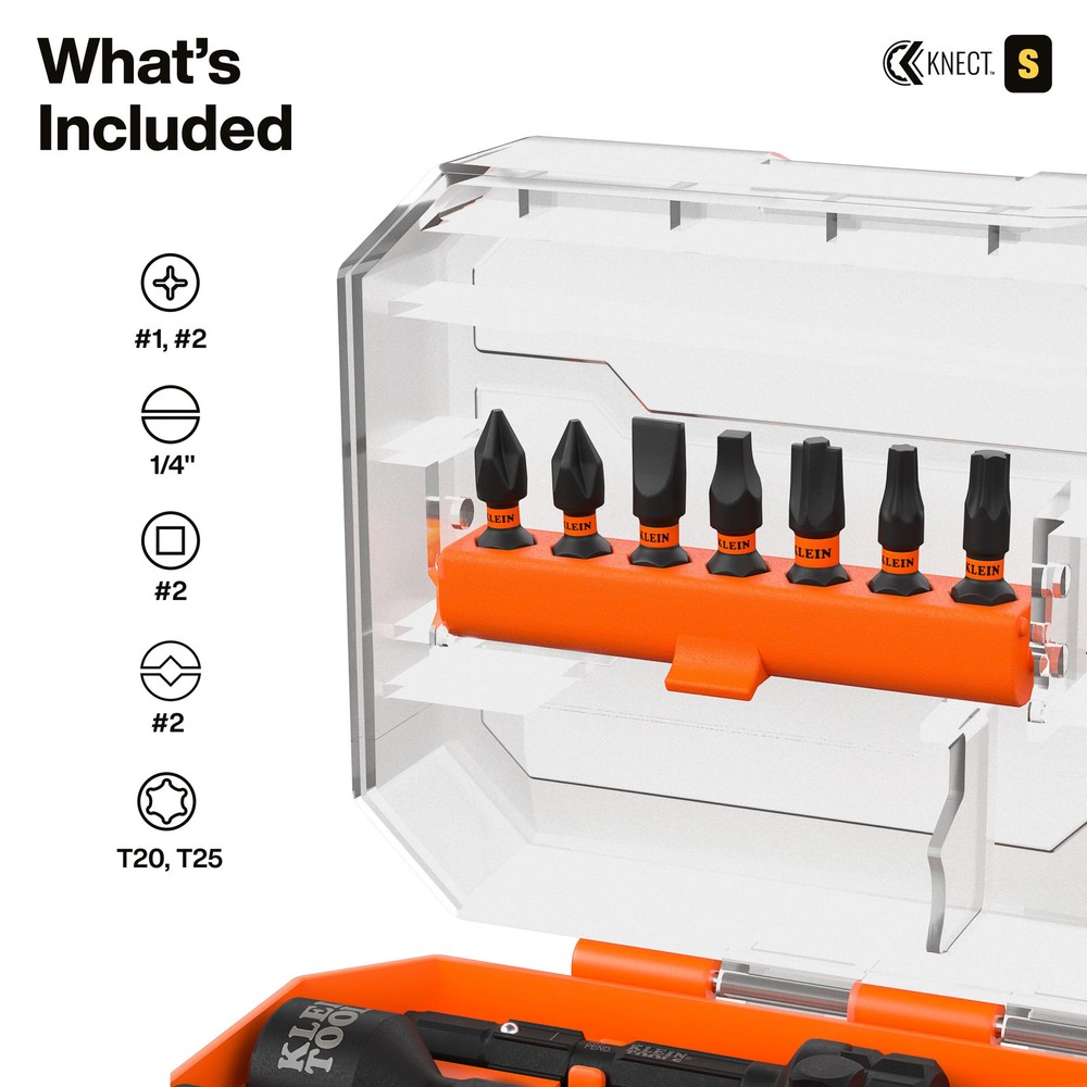 Klein Tools 65301KNECT KNECT Pass-Through and Flip Socket Starter Set, SAE