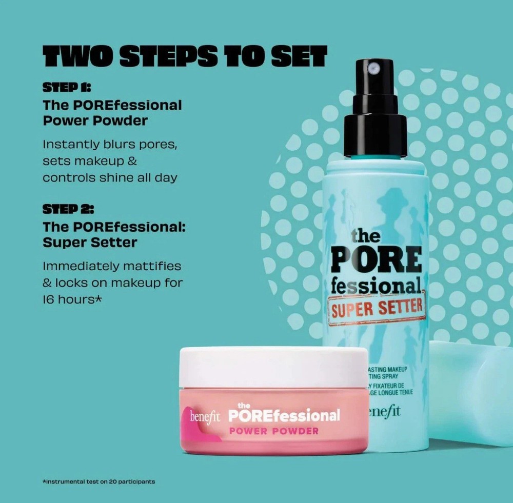 BENEFIT The POREfessional:Super Setter Makeup Setting Spray 4fl.oz No Box