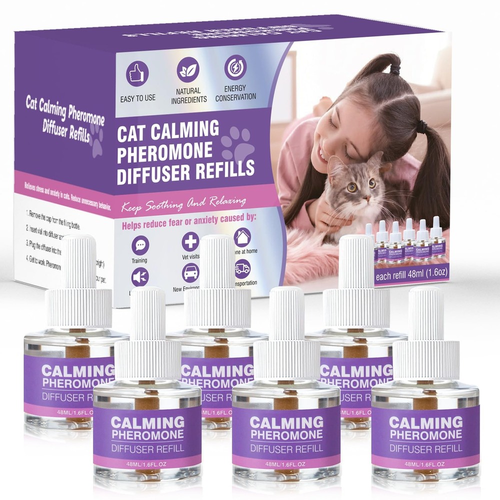 Cat Pheromones Calming Diffuser Refill 6 Pack Multicat Pheromone Diffusers Re...