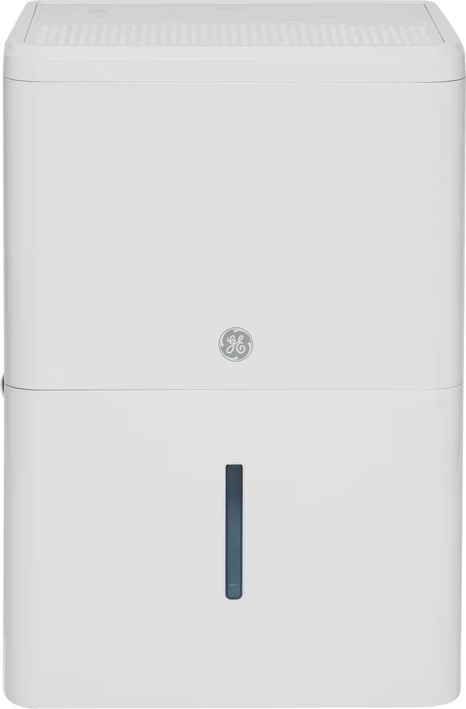 GE - 50-Pint Portable Dehumidifier with Smart Dry - White