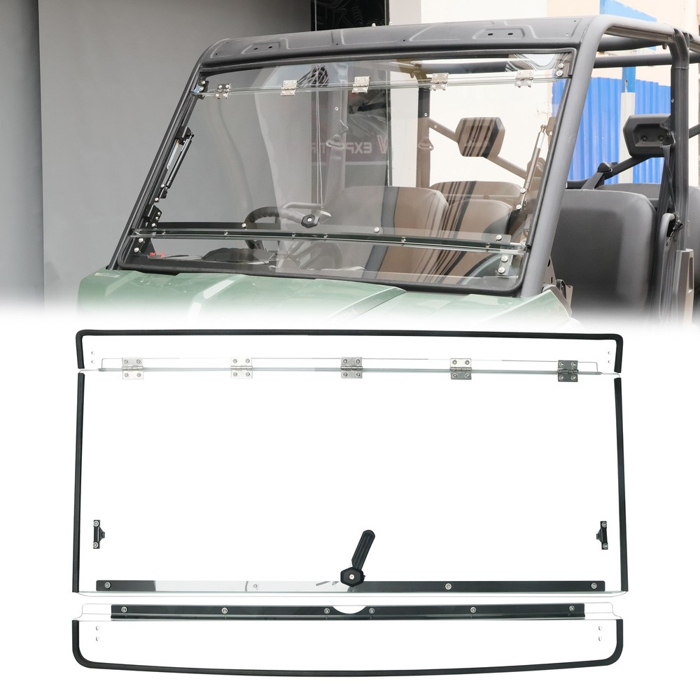 Flip Windshield Front Window for Can-Am Defender & Defender Max HD5 8 7 9 2016+