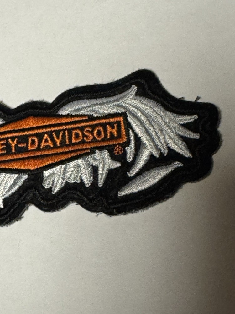 Harley Davidson Winged Bar Embroidered Patch Licensed Motorcycle Biker