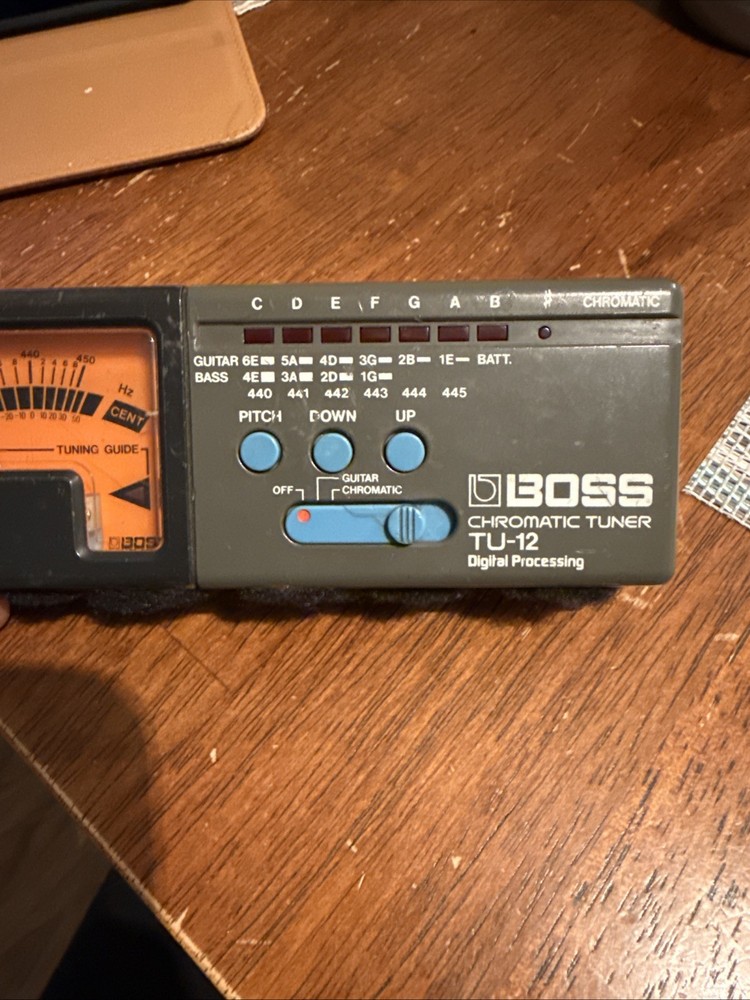 Boss Chromatic Tuner TU-12H Digital Processing Multi Instrument Tuner w Case Box