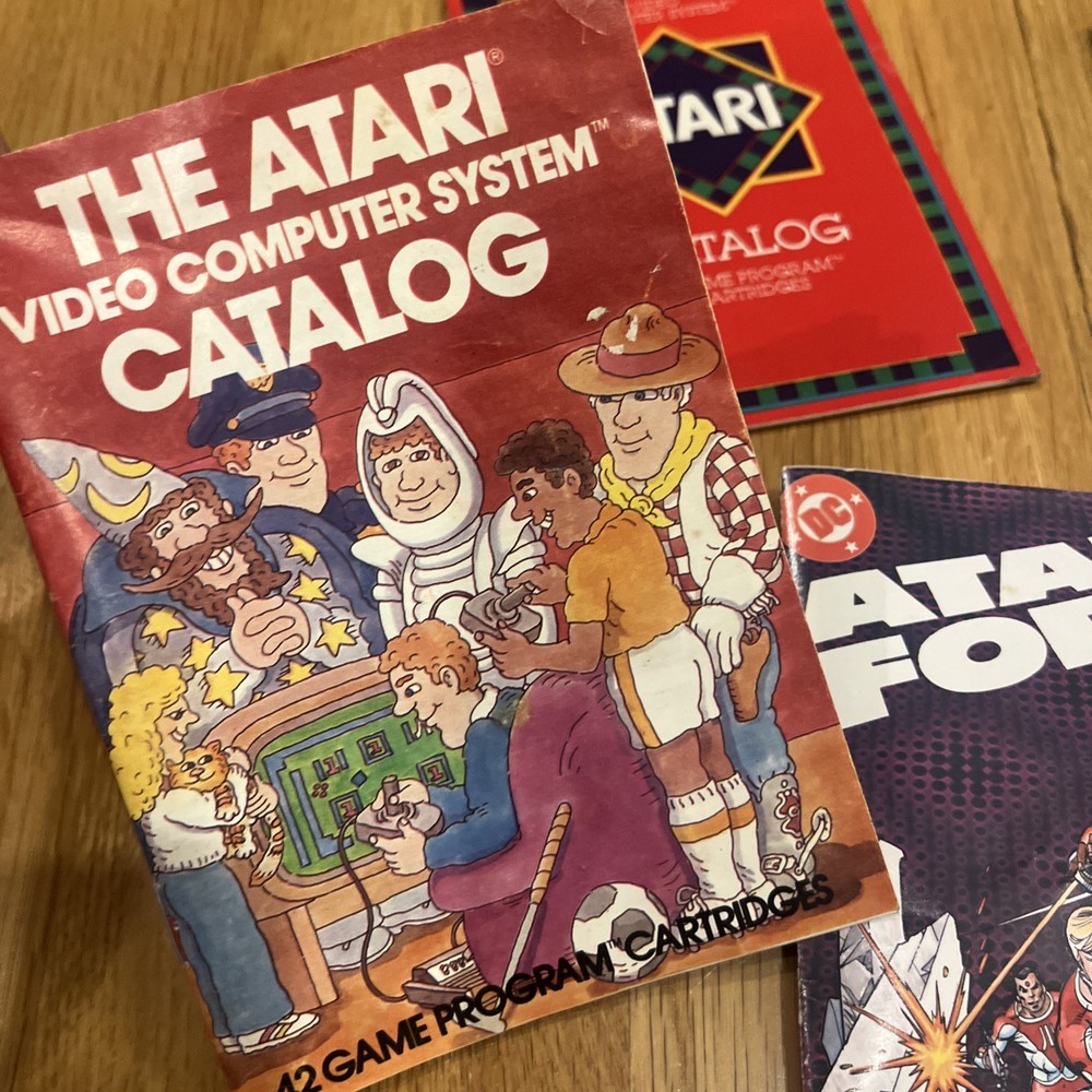 4 Atari Video Game Manuals And Atari Drove Dc Comic