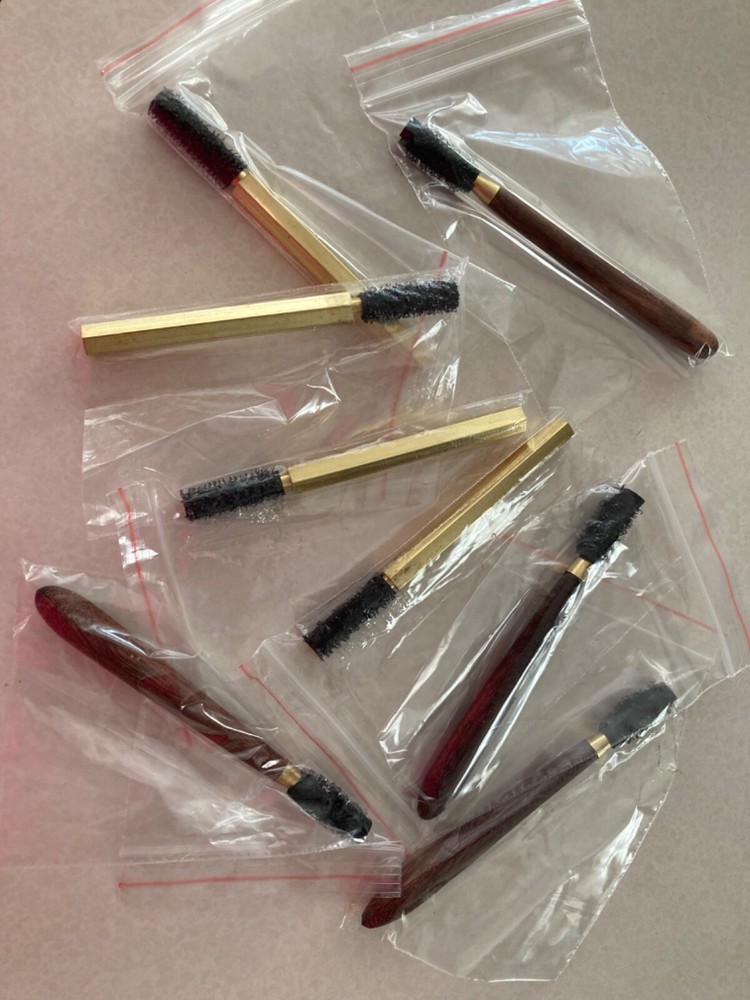 Dubbing Teaser Tool Fly Tying Hook & Loop Dubbing Brush Brass or Wooden Handle