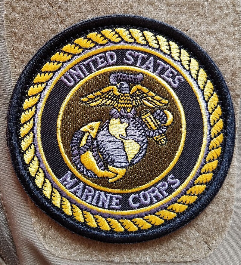 EAGLE GLOBE & ANCHOR UNITED STATES MARINE CORPS TACTICAL HOOK&LOOP PATCH BADGE