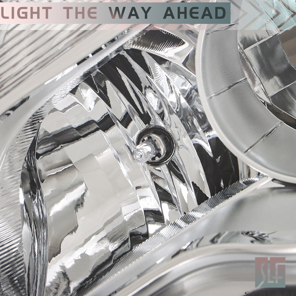 For 2010-2015 Chevy Equinox LT/LS Headlight Halogen Type LH + RH Chrome