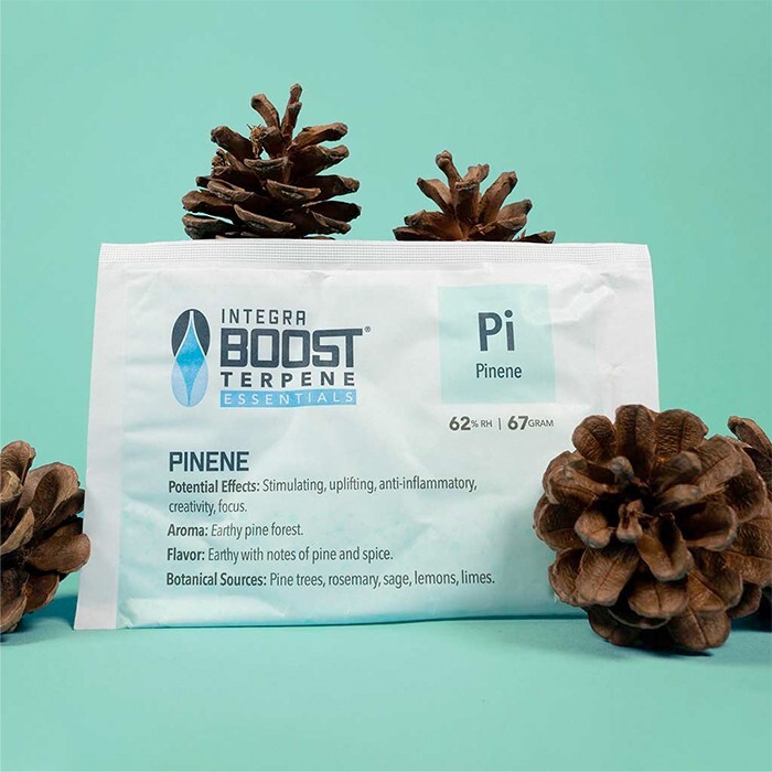 Integra Boost Terpene Essentials: Pinene 67g at 62% RH (12pcs/Box) BULK PRICES