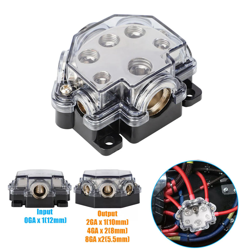 Comprehensive Car Audio Wiring Solution Distribution Block 1 In 5 Out