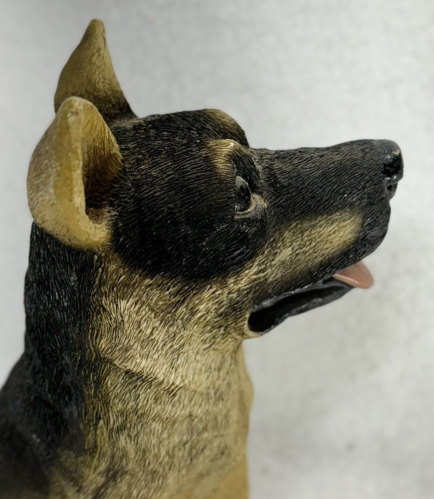 German Shepherd Poly Resin Dog Statue
