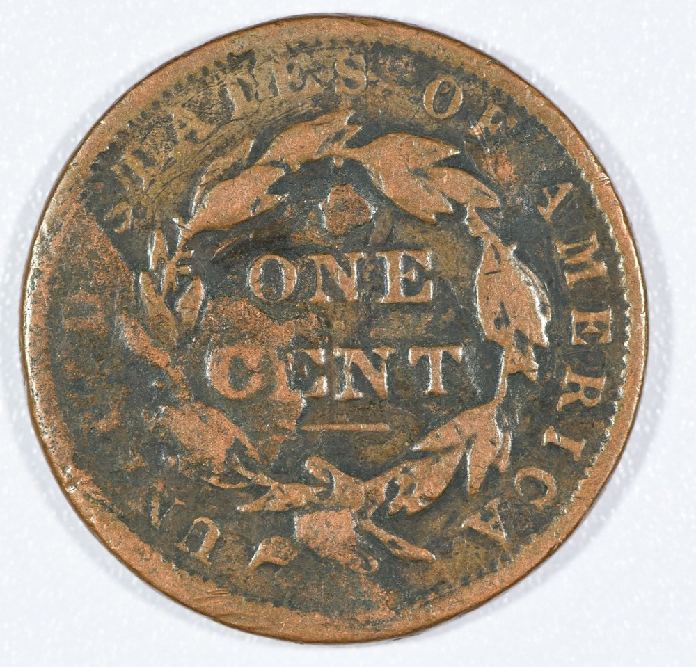 1837 "Liberty Head Matron Head" Copper Large Cent Type 2, Poor