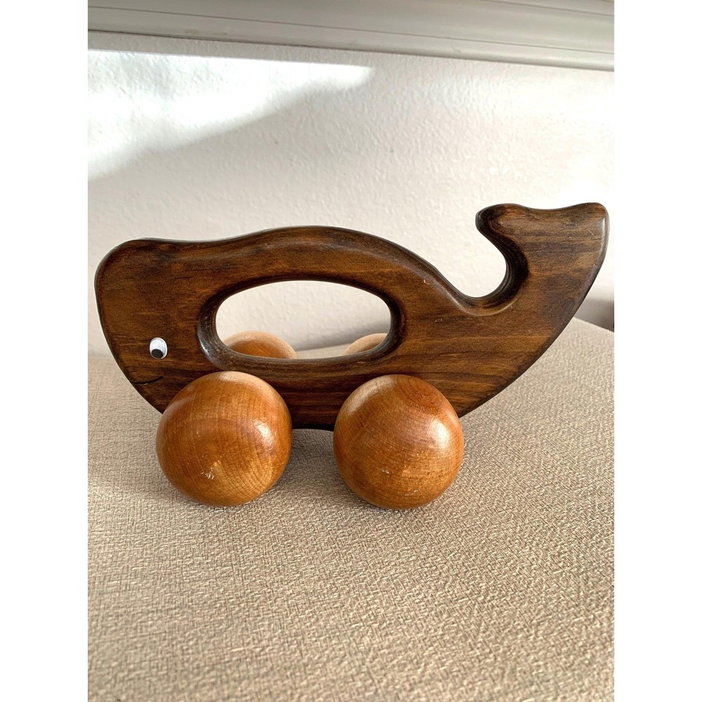 Vintage CWS wood push toy