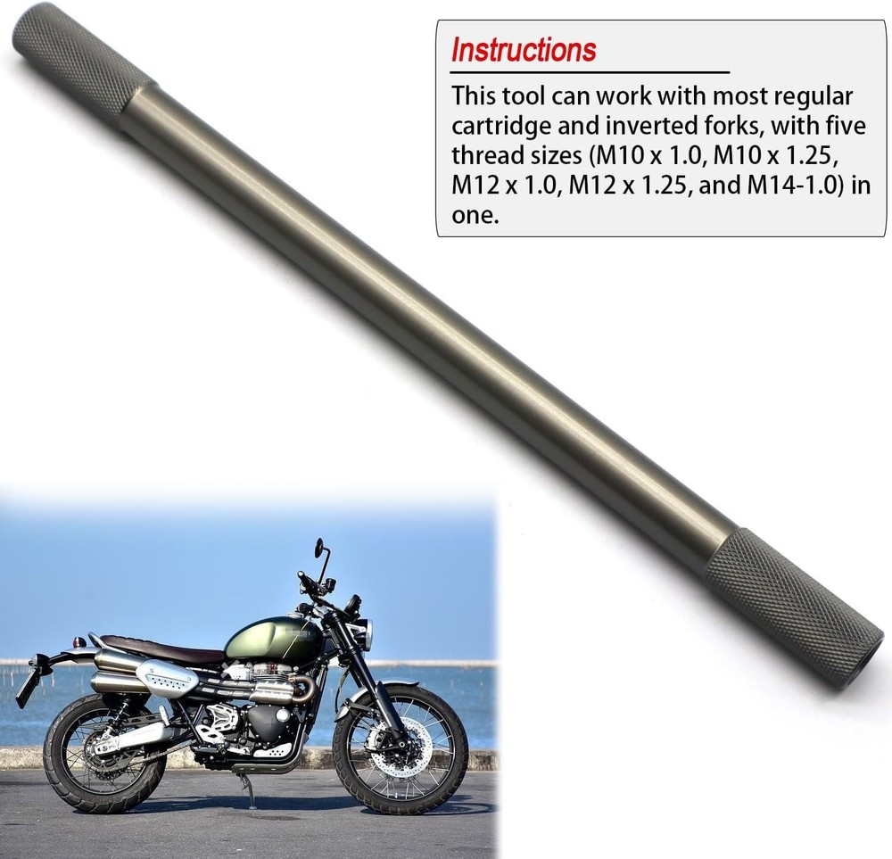 Motorcycle Fork Service Tool Kit, Fork Oil Level Tool, Fork Spring Compressor an