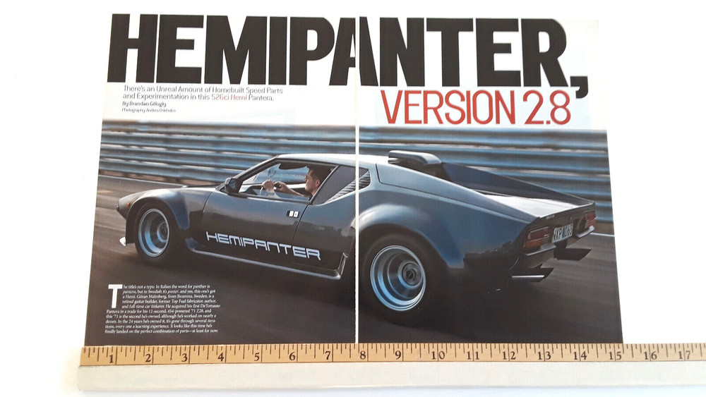 1971 PANTERA - HEMI POWERED - ORIGINAL 2012 ARTICLE