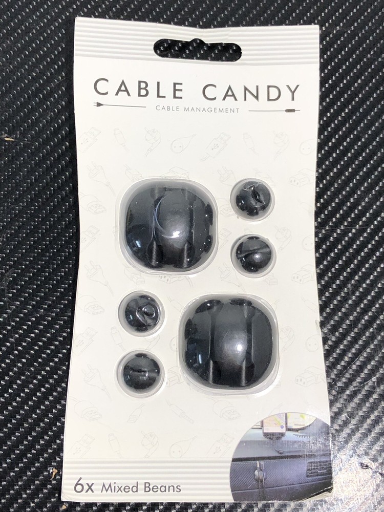 Cable Candy Mixed Beans Cable Holder and Cable Management - Black