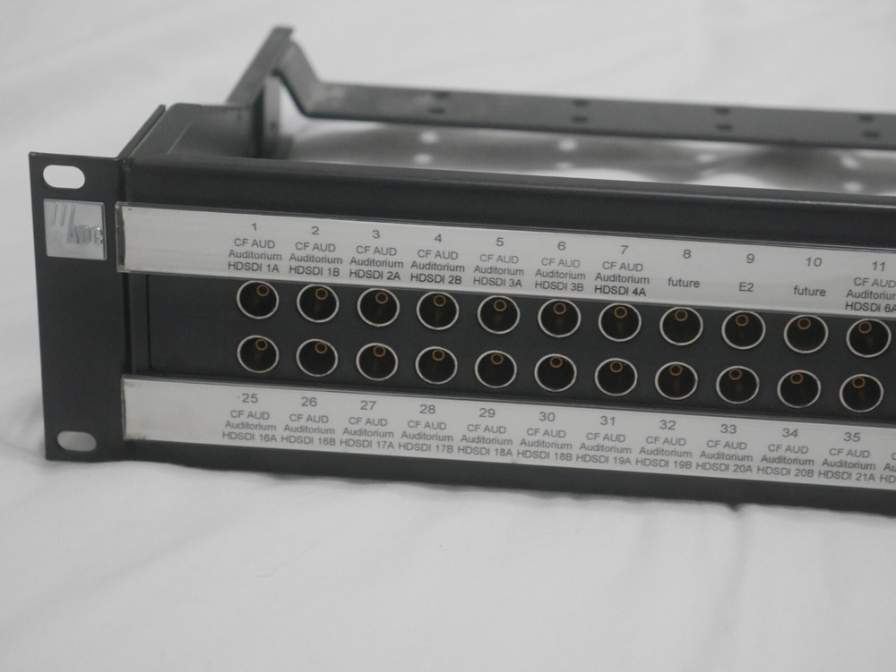 ADC 2RU 2x24 Video Patch Panel PP12224-SVJ-BK
