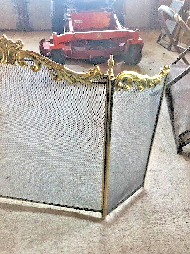 BRASS FIREPLACE SCREENS LOCAL PICKUP ONLY