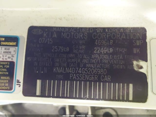 CADENZA 2016 Glove Box 4967996