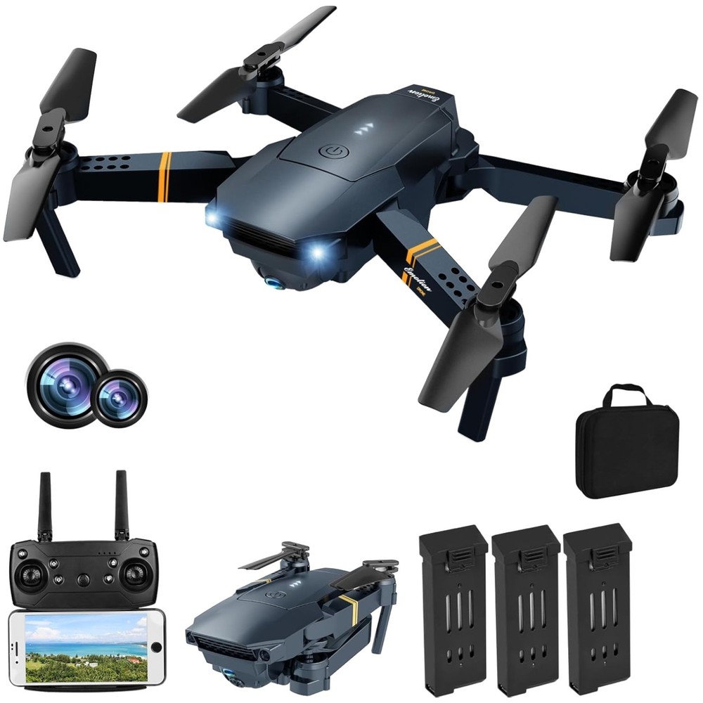 Portable RC Quadcopter for Beginners - 2 Batteries