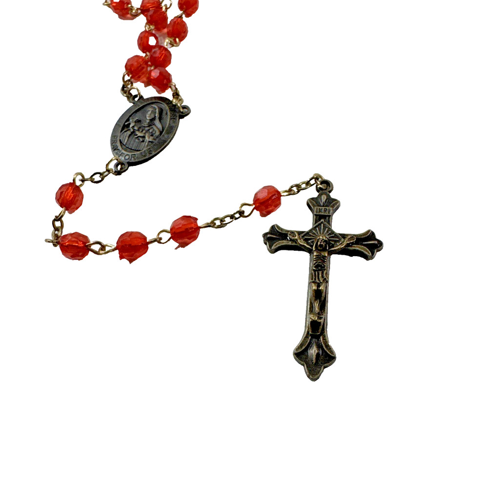 Vintage ESTATE Beaded Rosary Chain