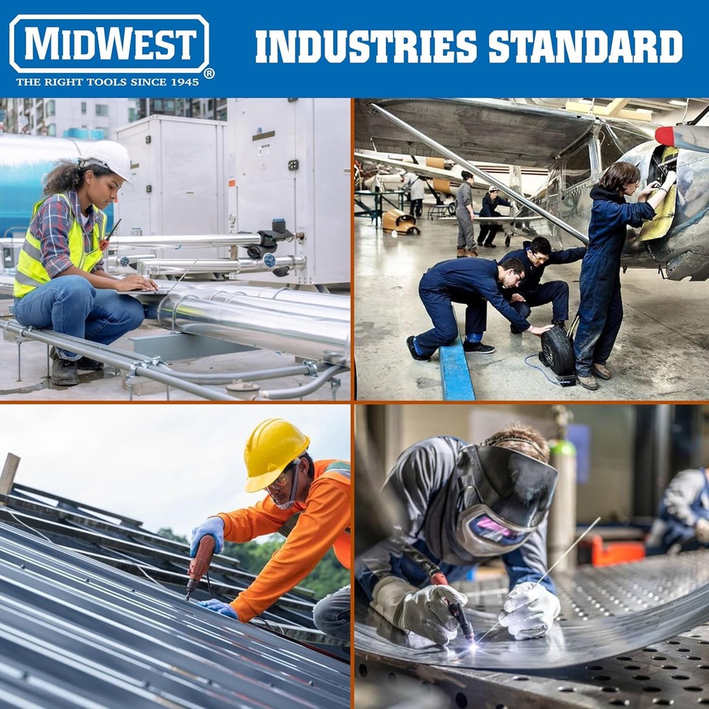 MIDWEST Aviation Snip - Straight Cut Offset Tin Cut,