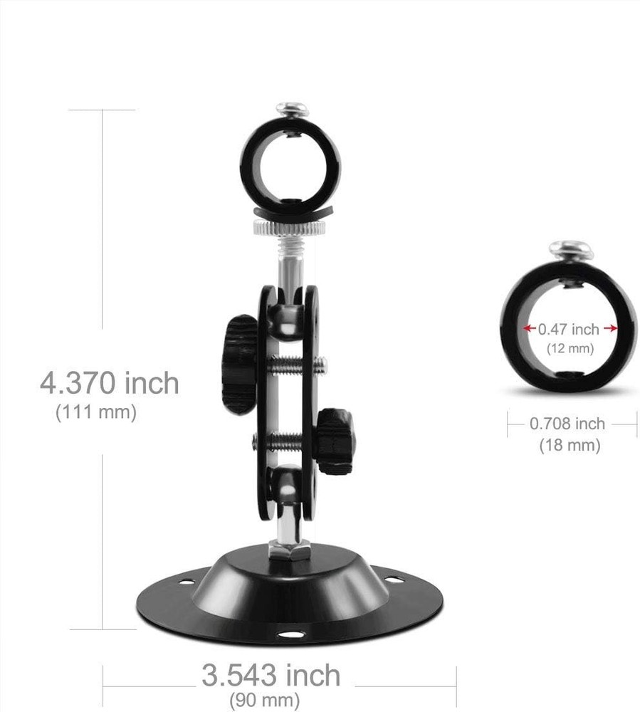 Compact & Lightweight 360-Degree Mount for Laser Devices - 12mm Diameter