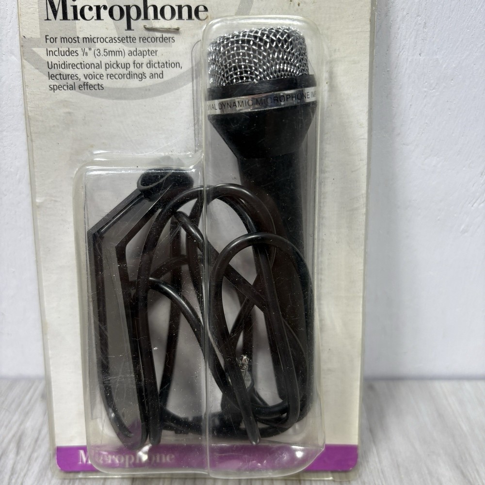 Radio Shack 33-3019 Unidirectional Microcassette Microphone with Stand