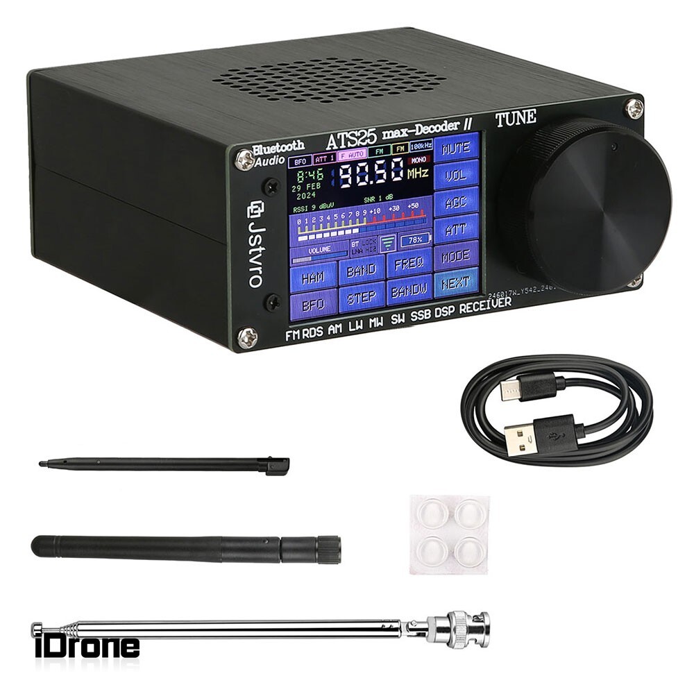 ATS25 Max Decoder II Bluetooth Full Radio Receiver FM SW SSB MW LW Receiver