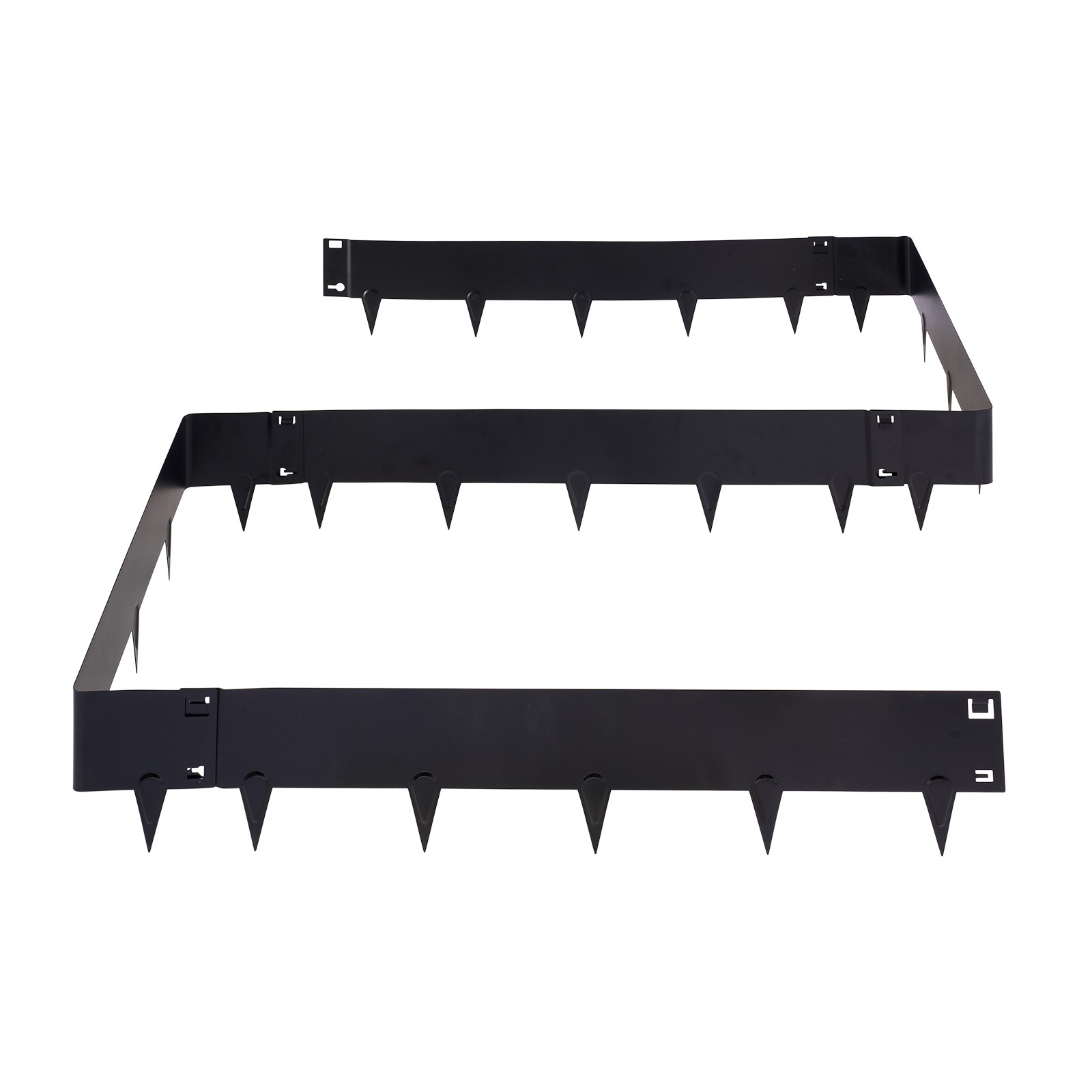 Uimoso Galvanized Steel Garden Edging Set, 40x8 in,Metal Landscape Borders, 6pcs