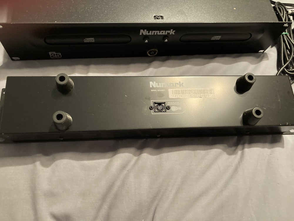 Numark CDN25 Professional Dual CD Player W/ Controller Power cord Untested