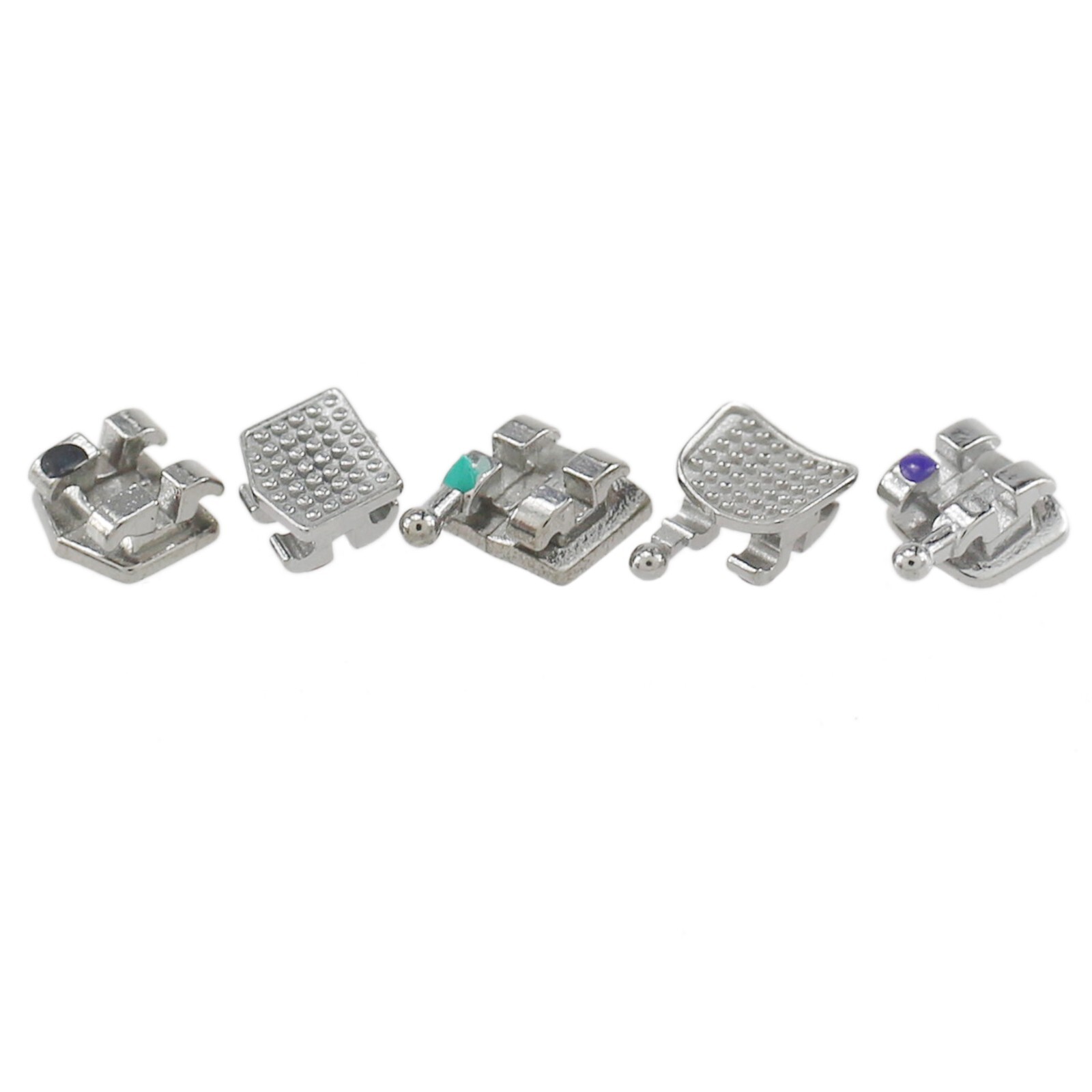 Dental Orthodontic Metal Brackets Braces Mini Roth MBT 018 022 345 Hooks MIM