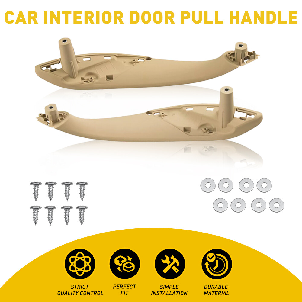 Front Left & Right Handles Inner Trim Door Pull Handle For BMW 320i 328d Beige