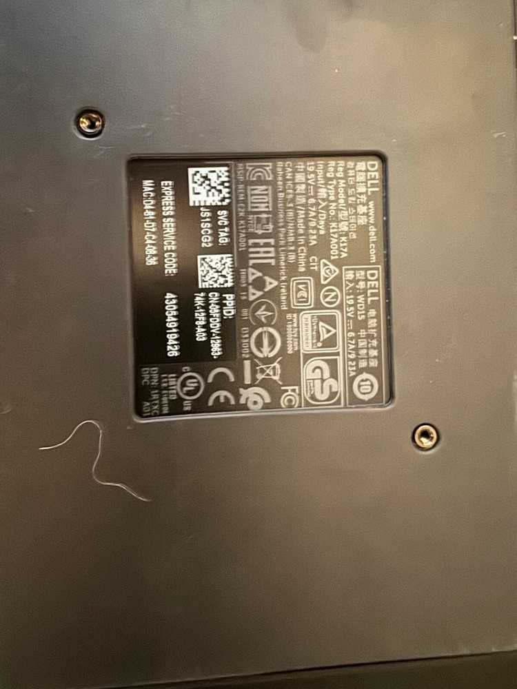 Dell wd15 docking station