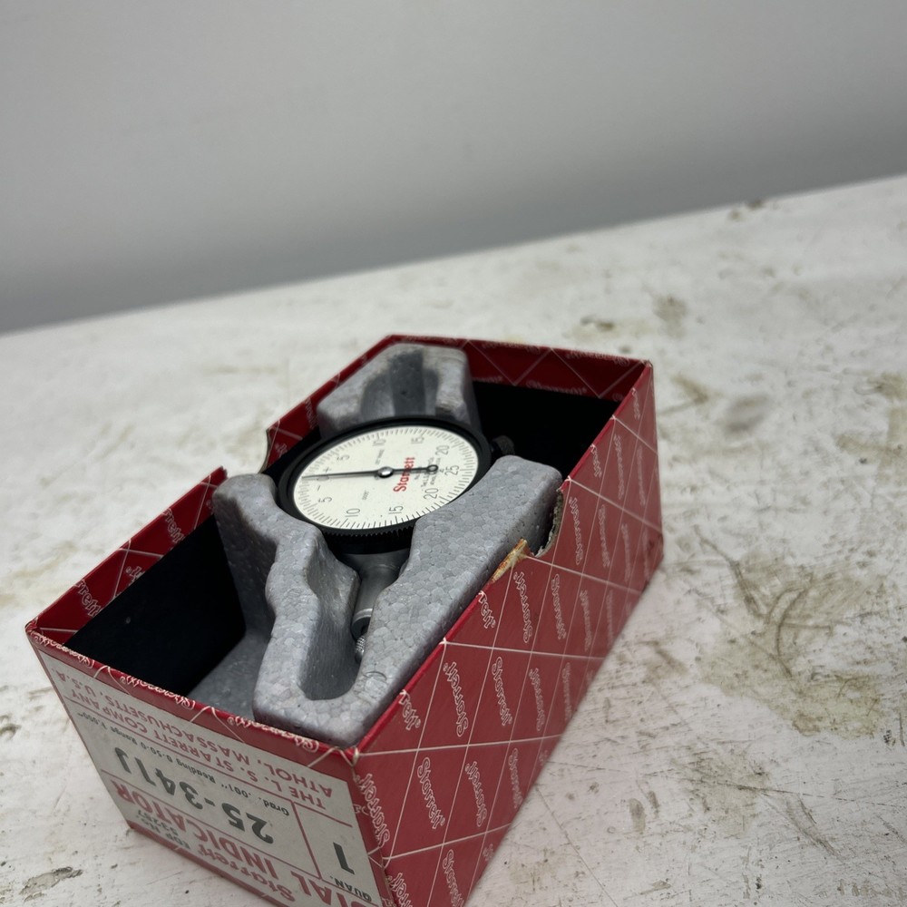 Starrett Dial Indicator 25-341J. Edp 53287. (missing Glass)