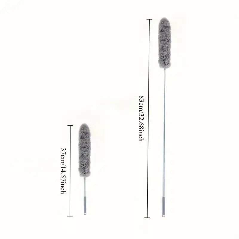 47in Extendable Microfiber Duster Bendable Stainless Steel Pole Washable KitPro