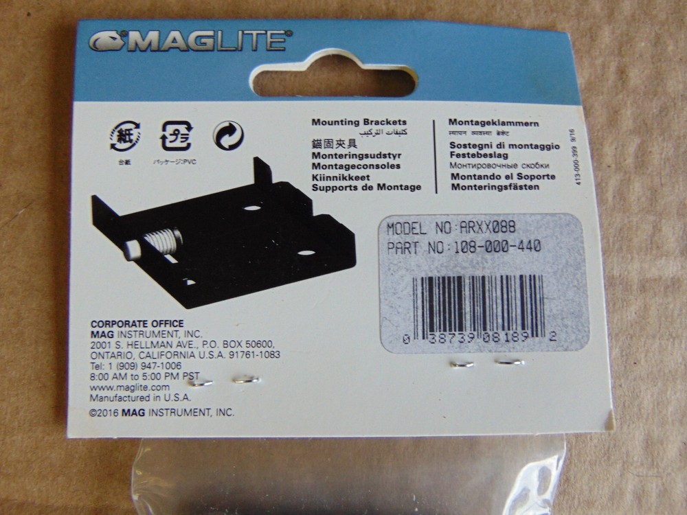 MAGLITE ARXX088 MAG CHARGER BASE BRACKET