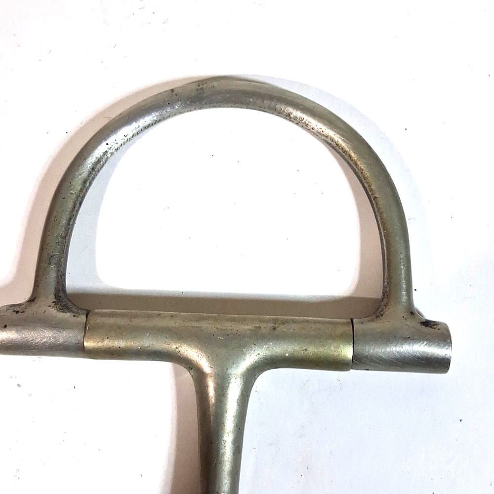 D Ring Horse Snaffle Bit Nickel Rofin Never Rust England 4 5/8" bit
